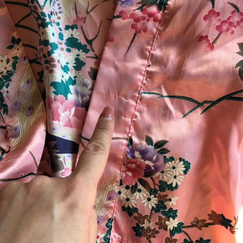 ♦️SOLD‼️Juguemm Kimono Robe Japanese Peacock - Picture 8 of 8